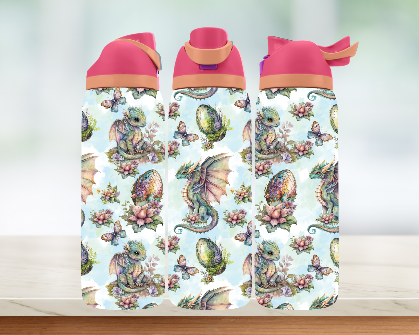 Bouteille style Owala - Dragons