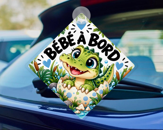 🚗👶 BÉBÉ À BORD – Crocodile