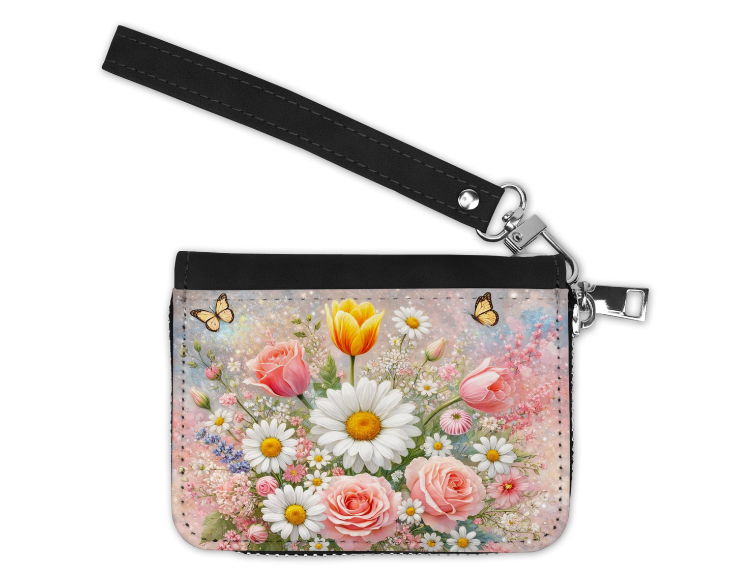 Petit Porte-Monnaie - Bouquet de fleurs
