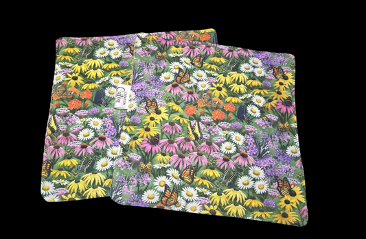Essuie-tout - papillon et fleur