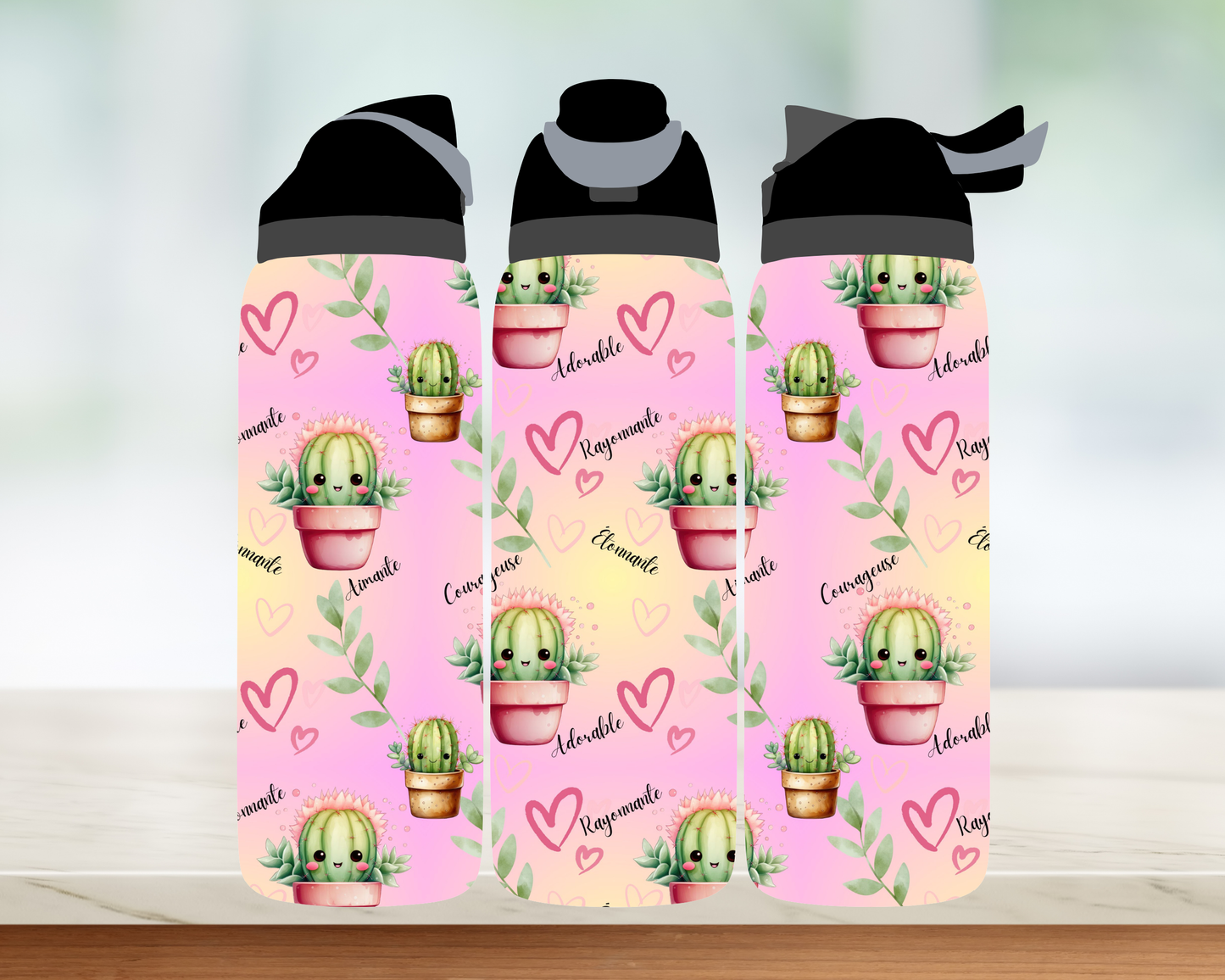 Bouteille style Owala - Cactus