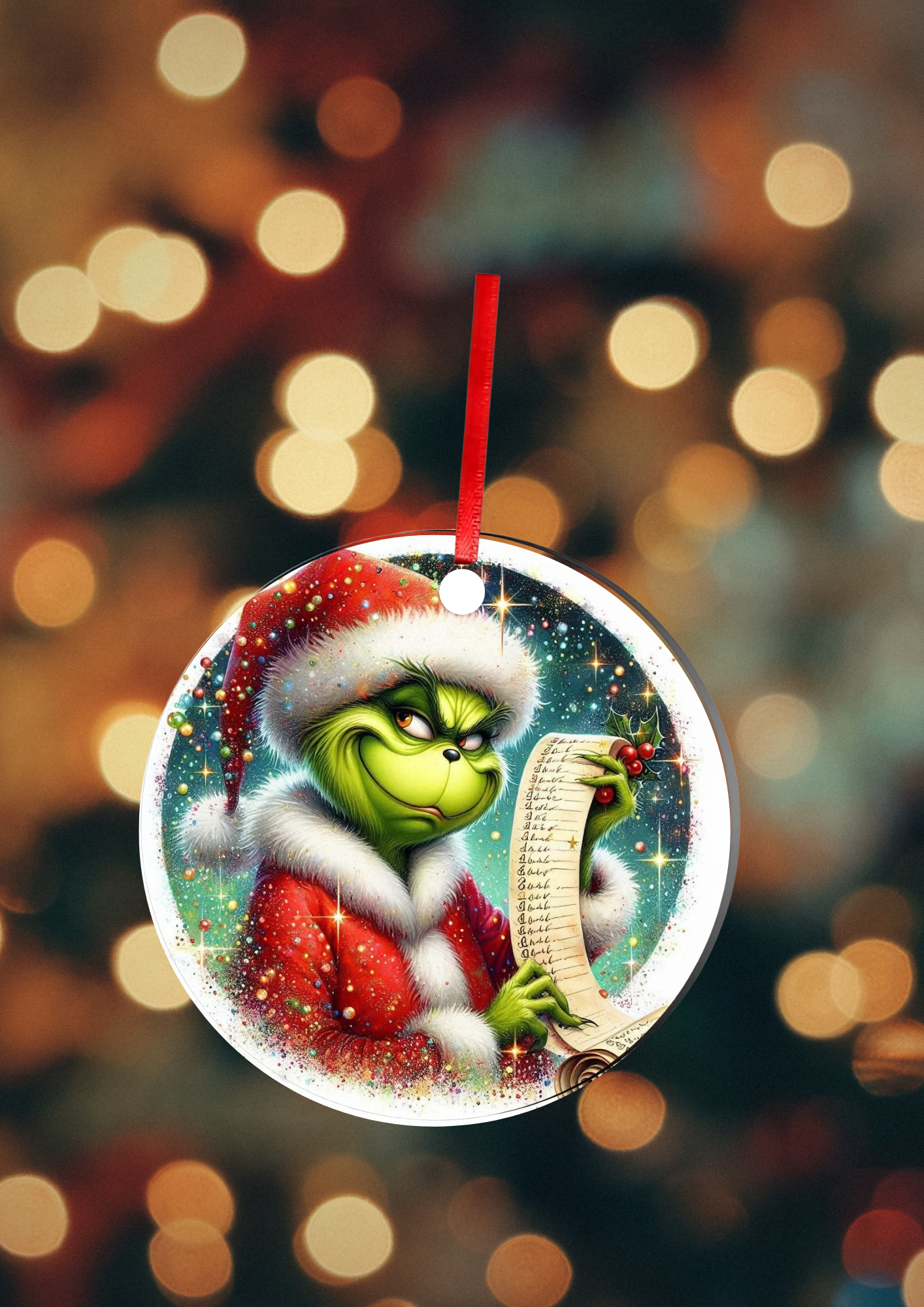 Boule de Noël  - Bleu & Vert