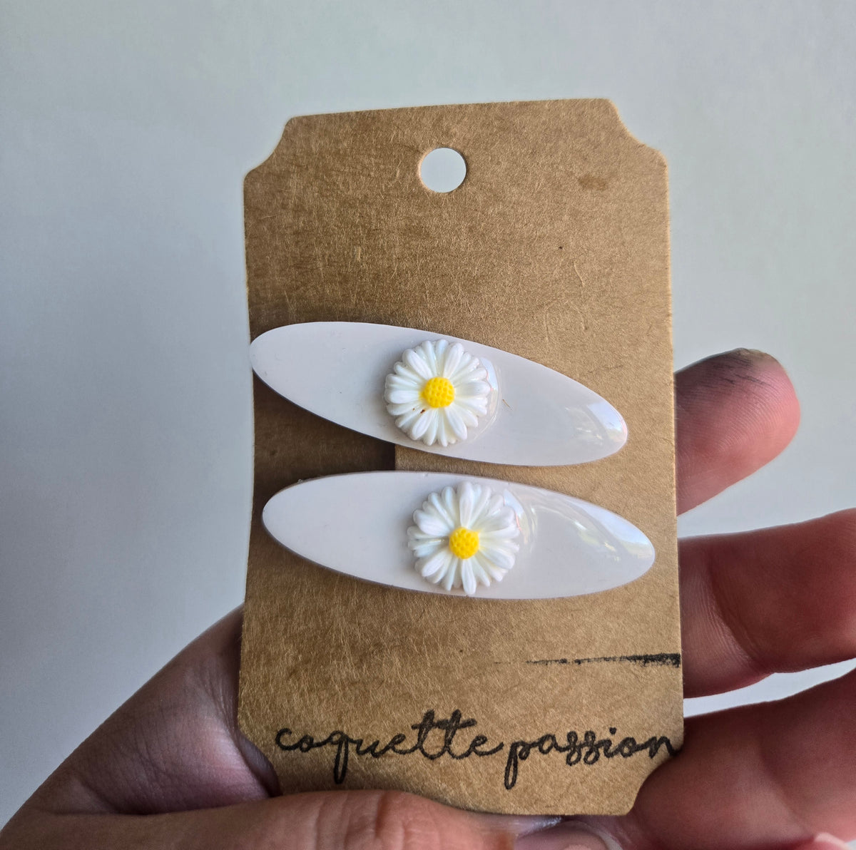Barrette double - Fleurs