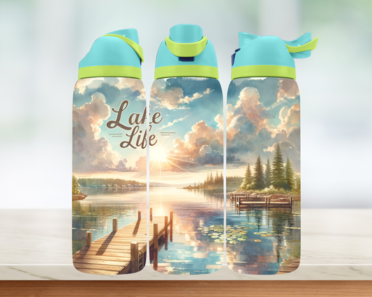 Bouteille style Owala - Lake life