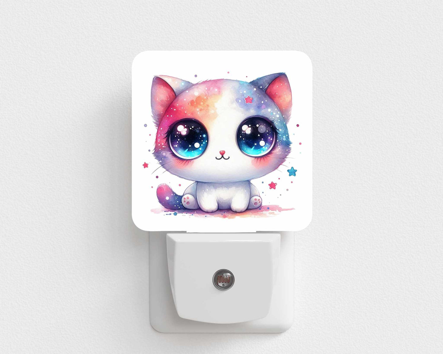 Veilleuse-Chat coloré