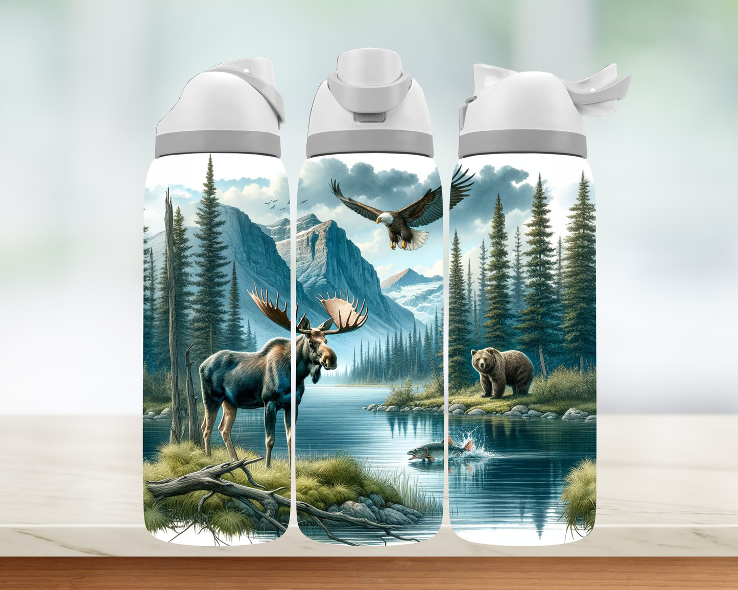 Bouteille style Owala - Paysage