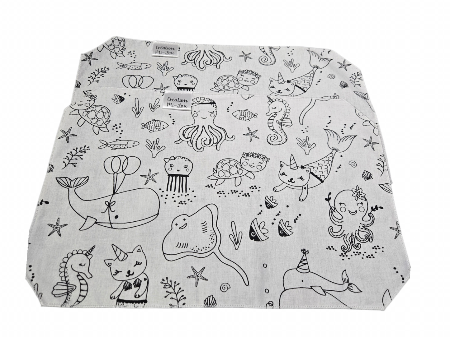 Napperons à colorier par Milou