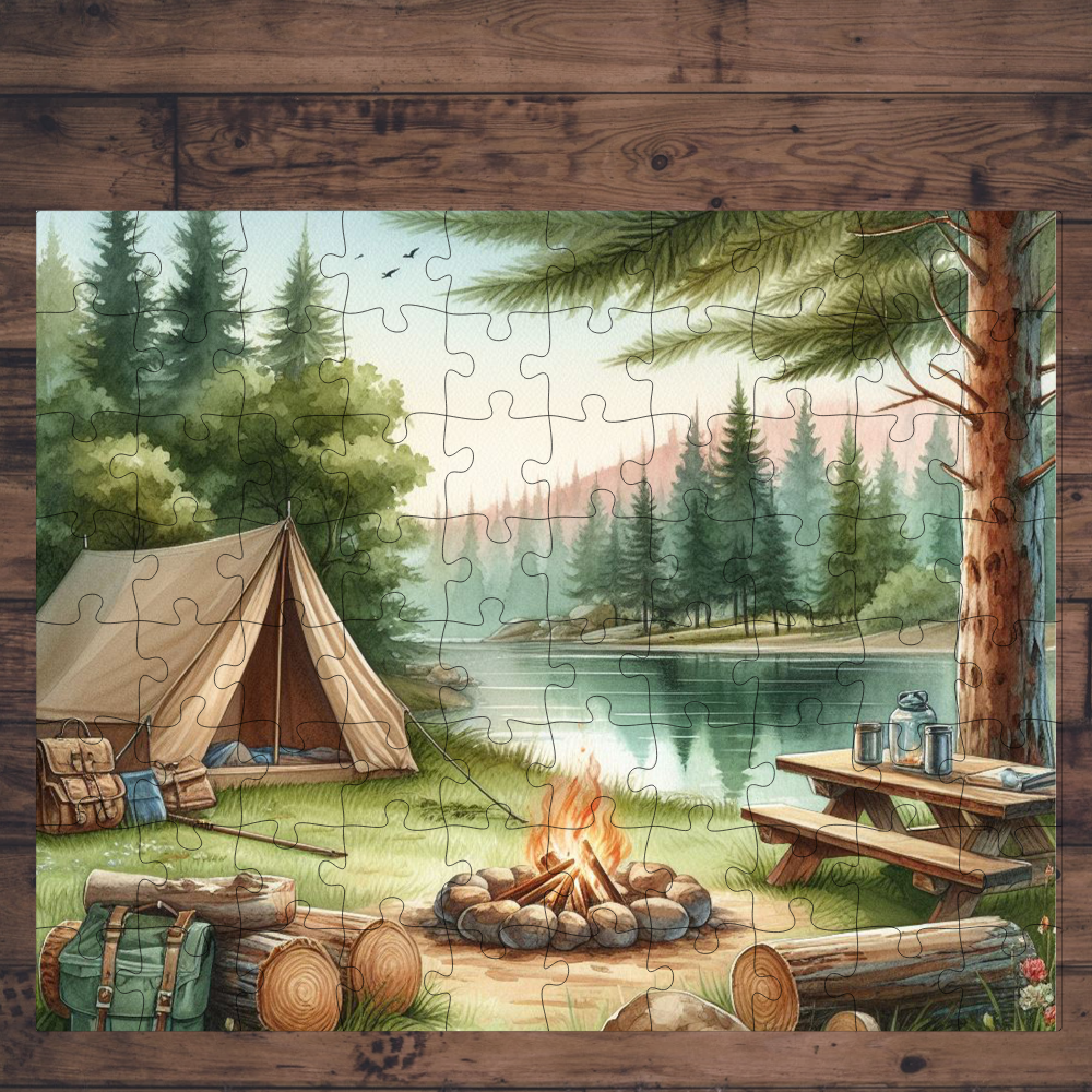 🧩 Casse-tête sublimé - Camping