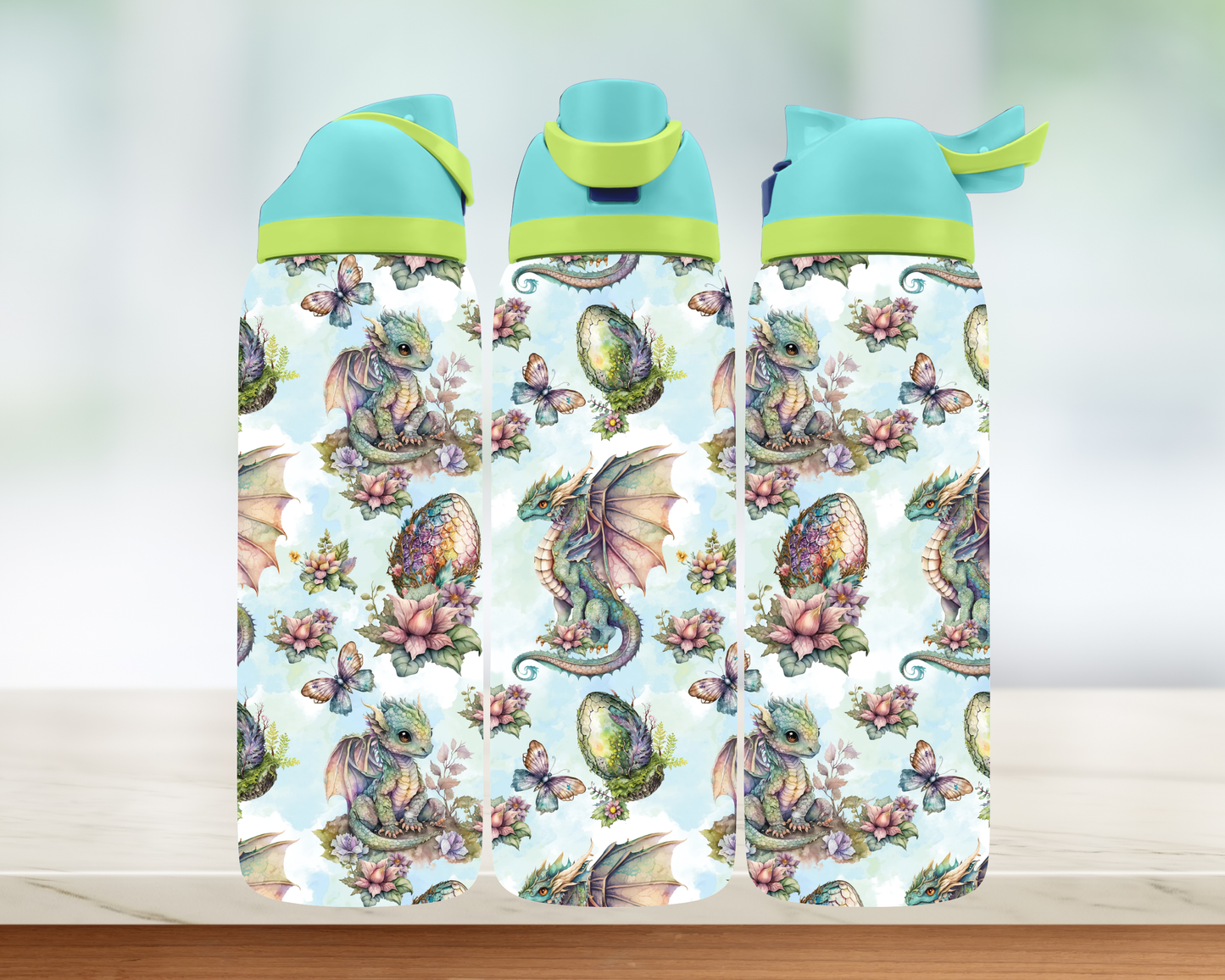 Bouteille style Owala - Dragons