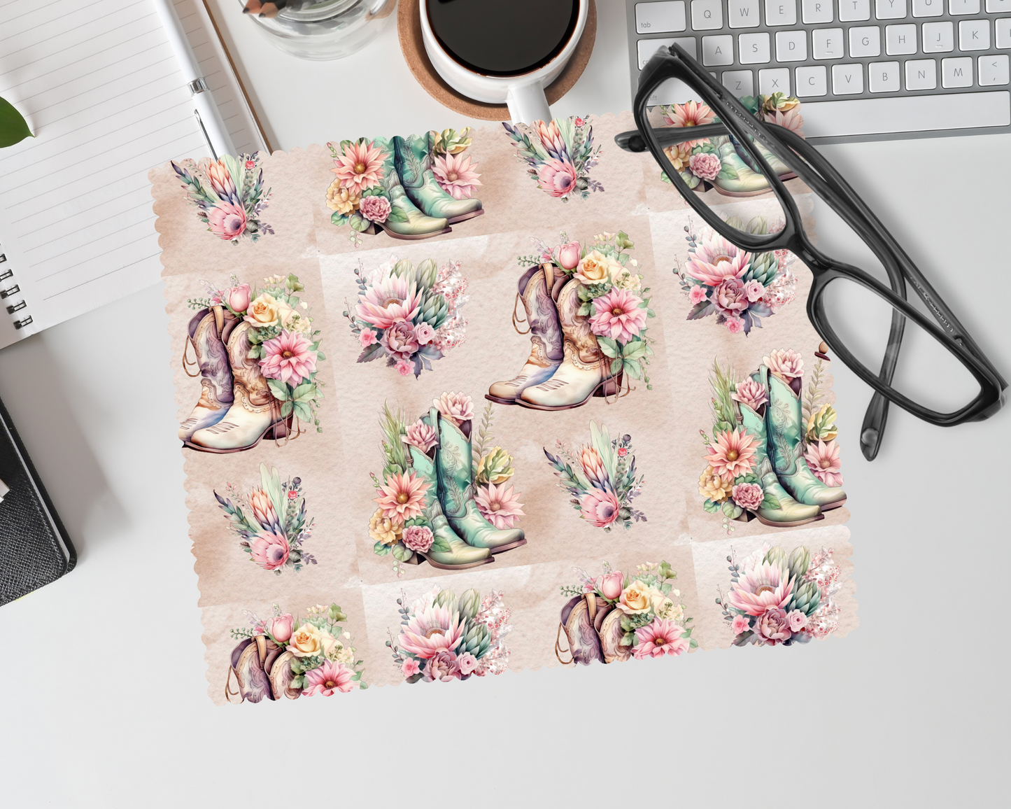 Linge lunette -  fleur
