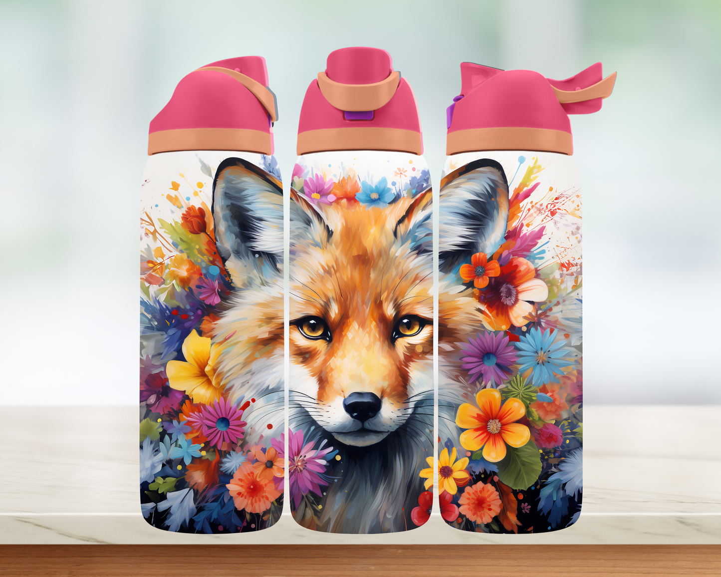 Bouteille style Owala - renard