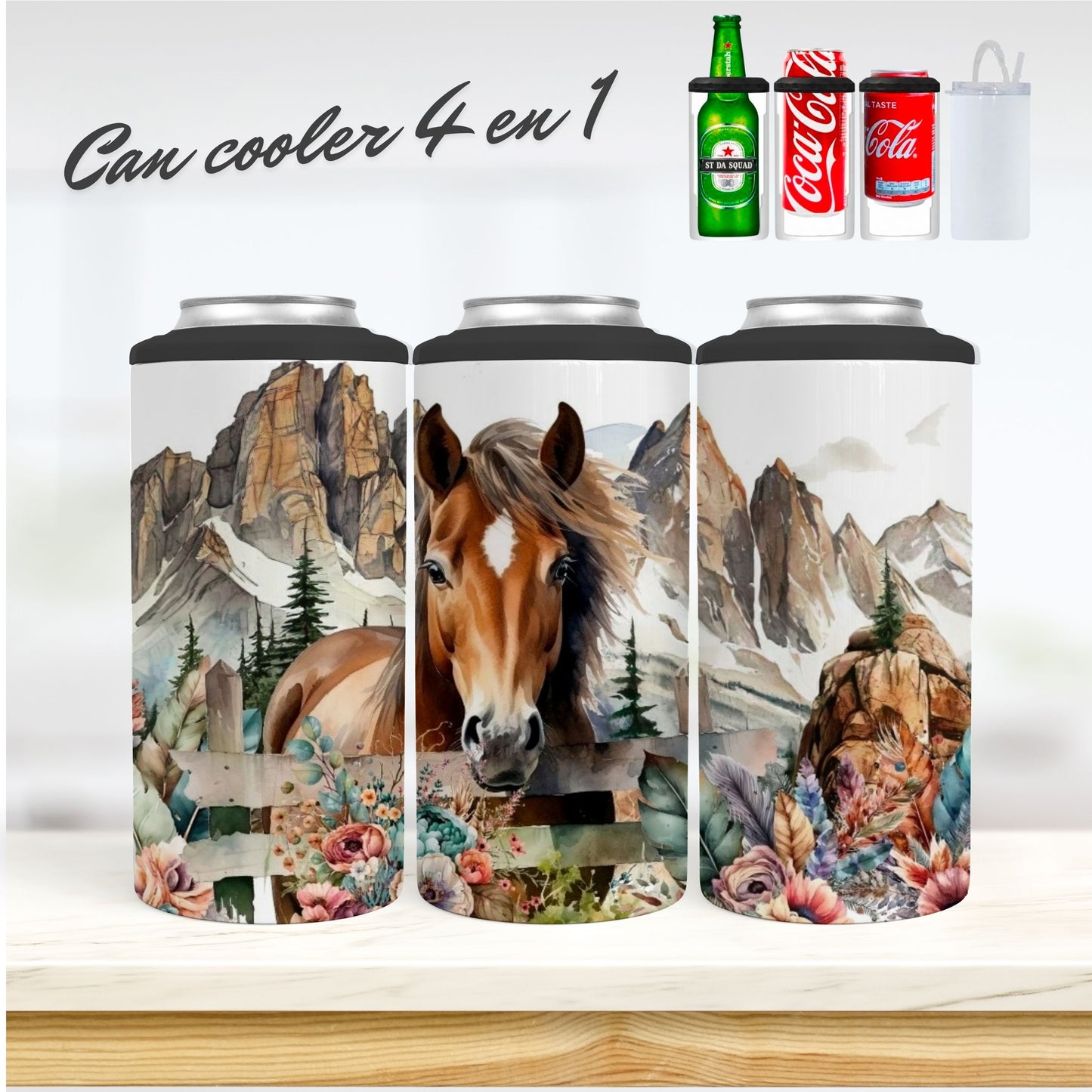 CAN COOLER 4 en 1 - Cheval