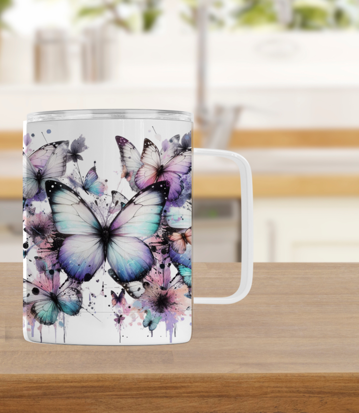 Tasse isotherme - Doux papillon