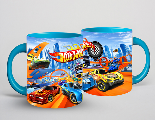 Tasse bleu - Voitures