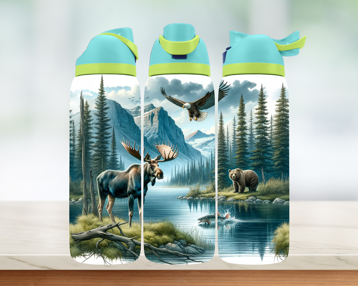 Bouteille style Owala - Paysage