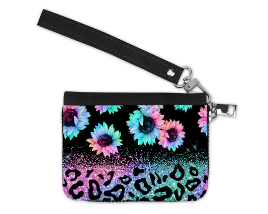 Petit Porte-Monnaie - Fleur et léopard