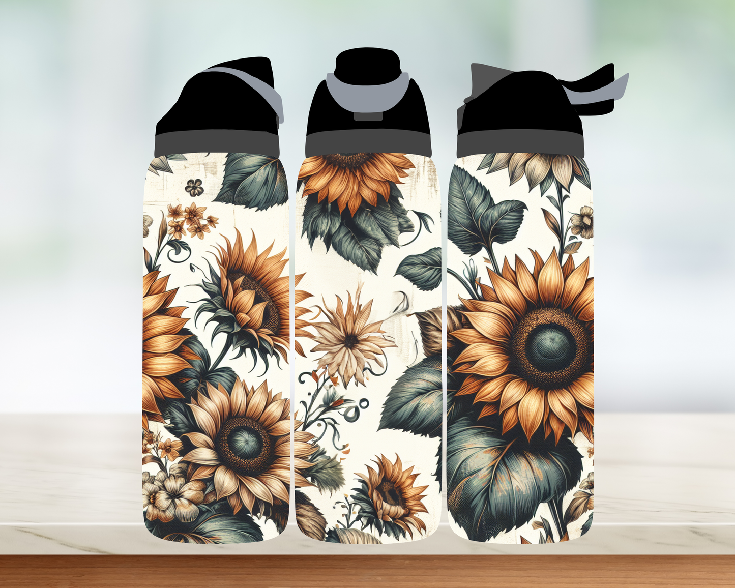 Bouteille style Owala - Tournesol v.2