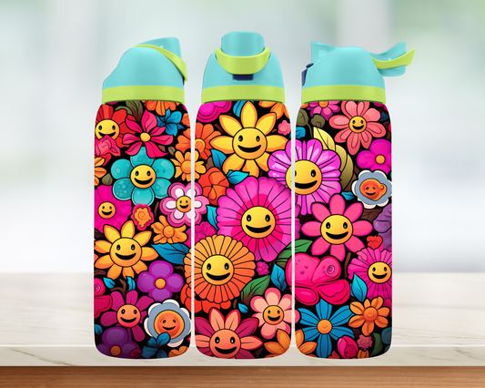 Bouteille style Owala - Fleurs Enfantin
