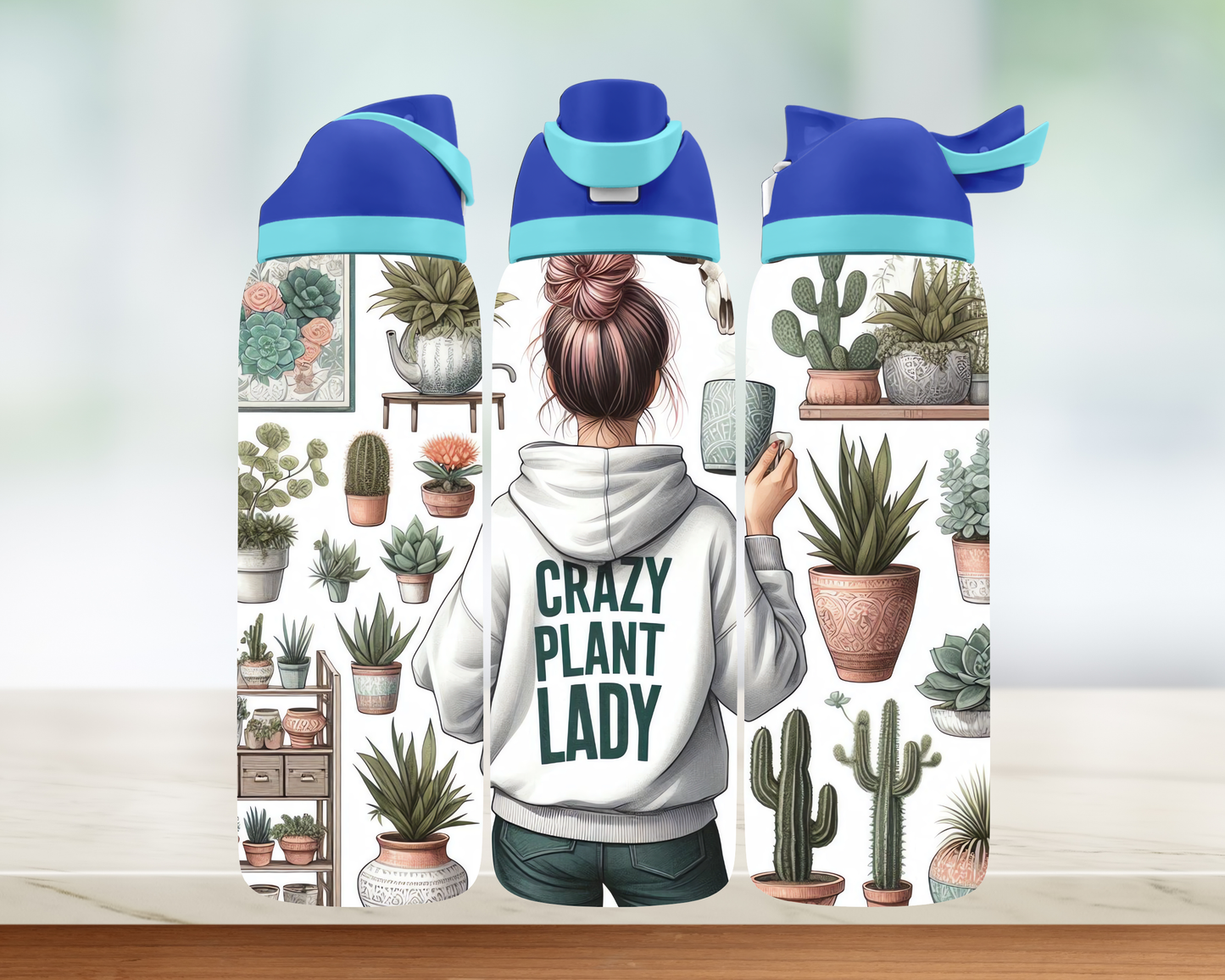 Bouteille style Owala - Accro aux plantes