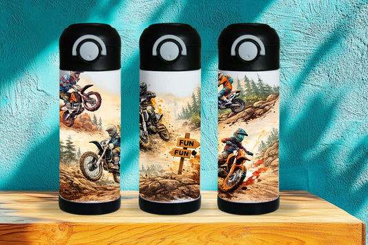 Bouteille enfant 12 oz - Motocross