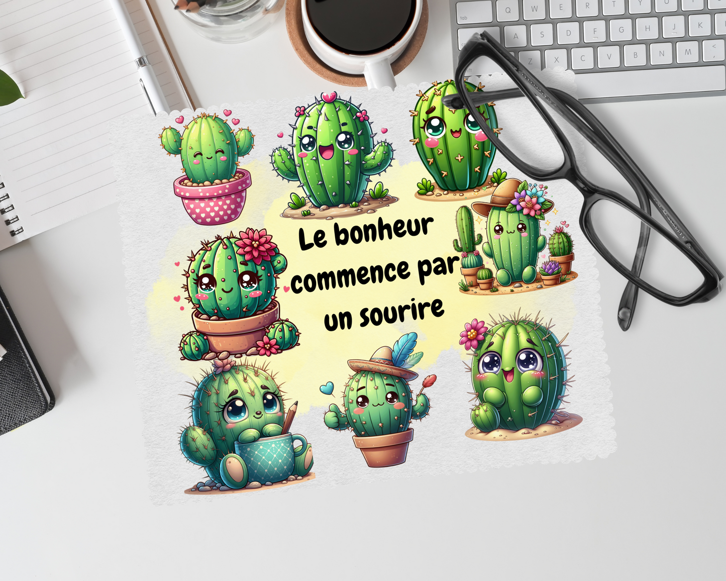 Linge pour lunette - Fleurs, etc