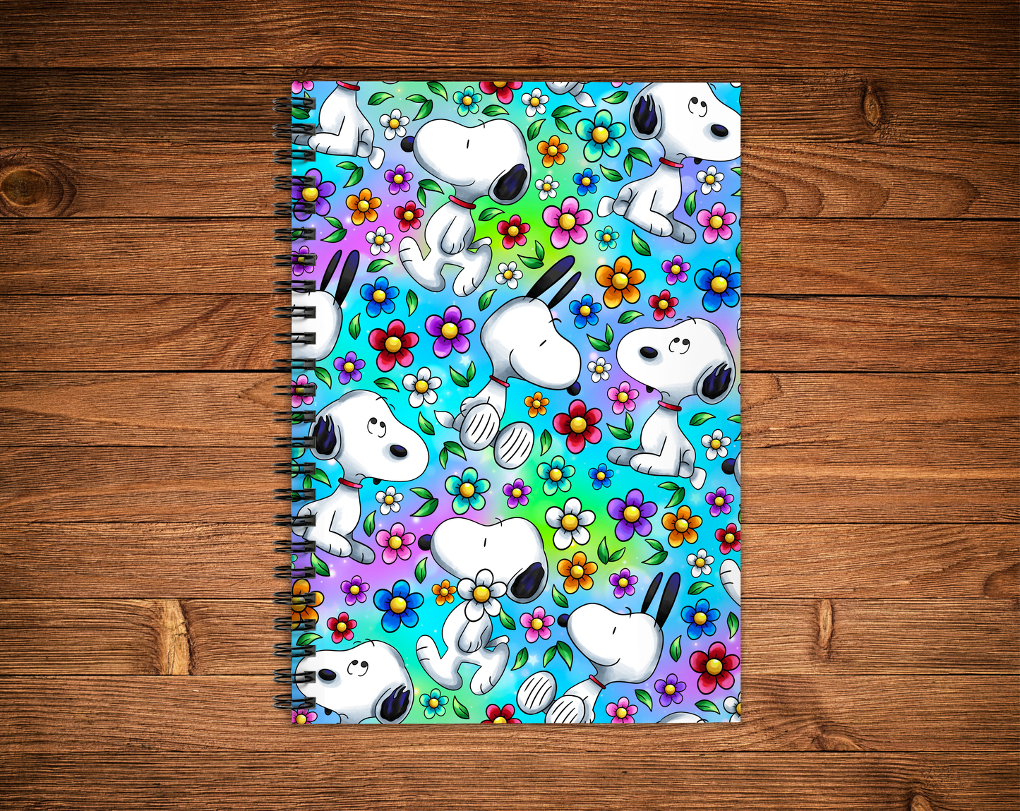 Cahier de notes - Chien blanc heureux