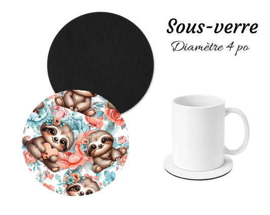 Sous-verre - Paresseux