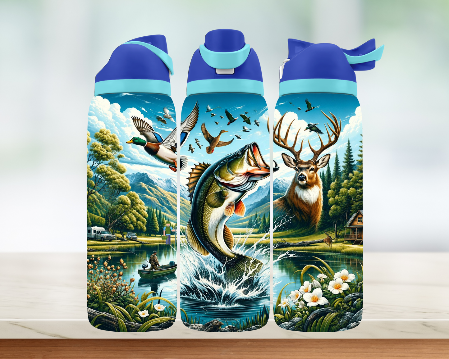 Bouteille style Owala - Chasse et pêche