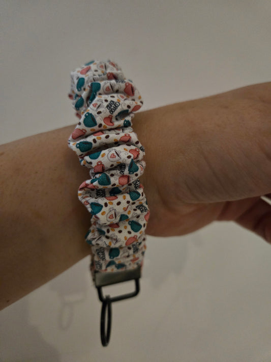 Bracelet porte-clé - Café