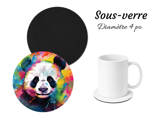 Sous-verre - Panda Splash
