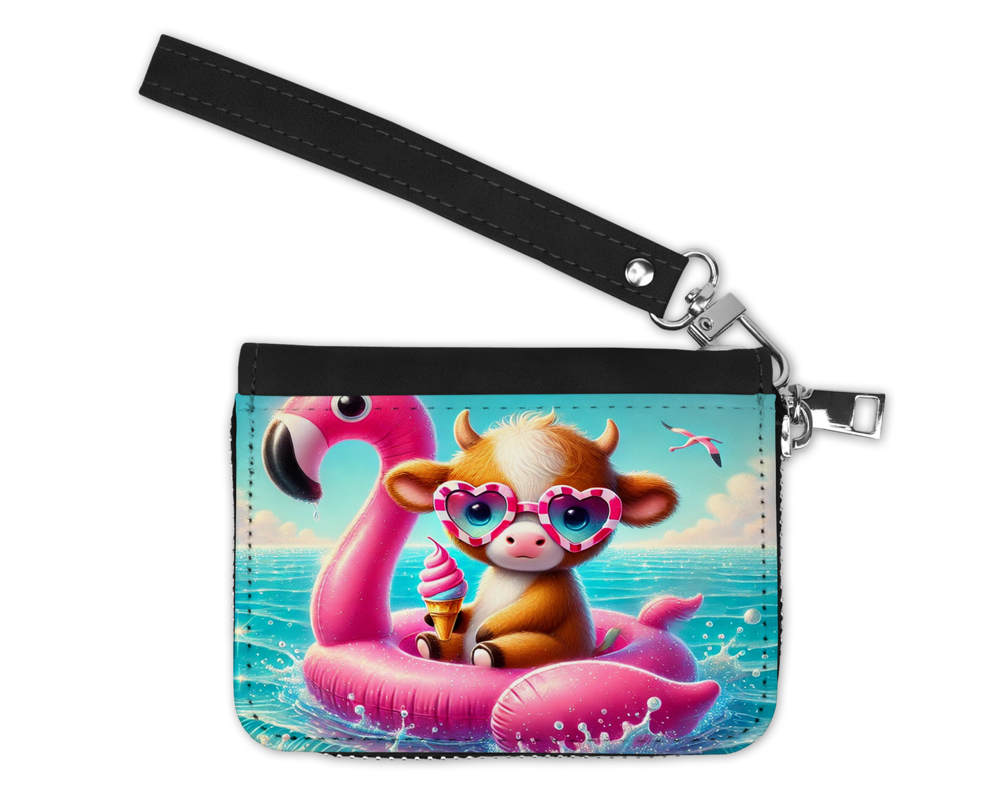 Petit Porte-Monnaie - Vache a la plage