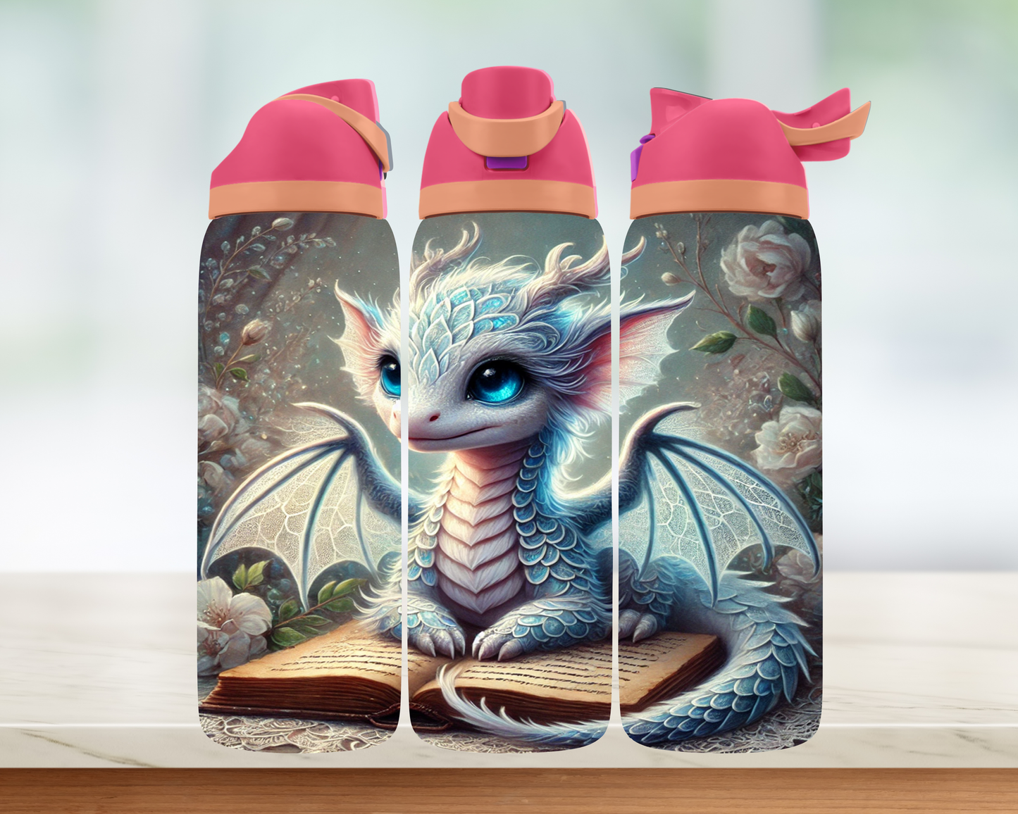 Bouteille style Owala - Dragon livre