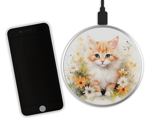Chargeur sans fil - Chaton