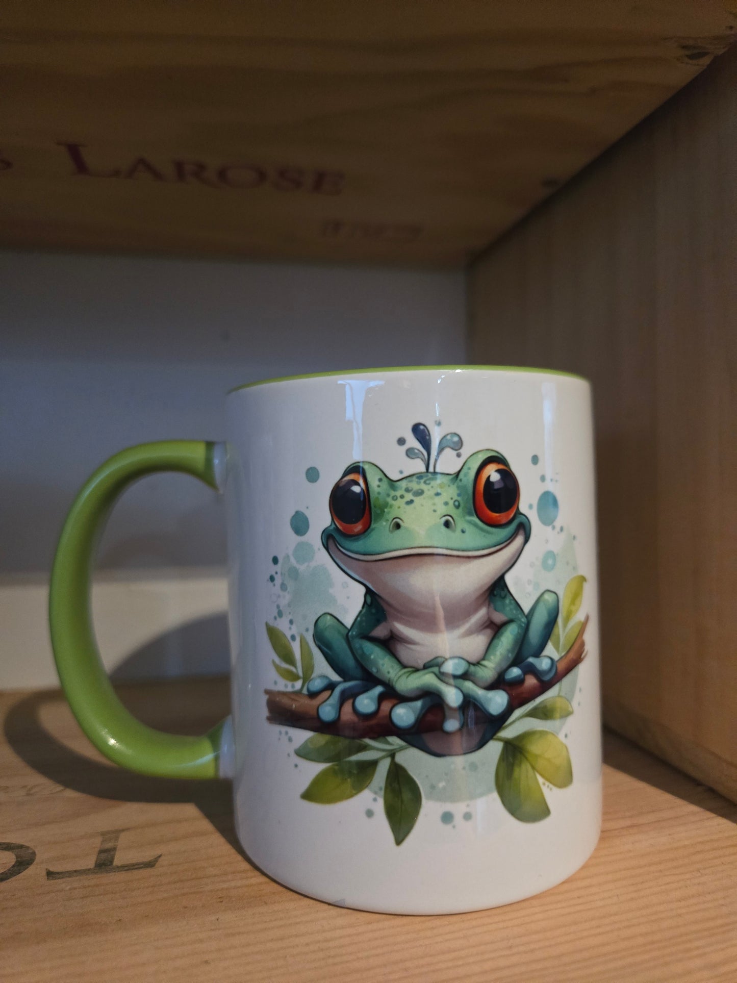 Tasse à café - Grenouille (Je me réveille tout doucement)