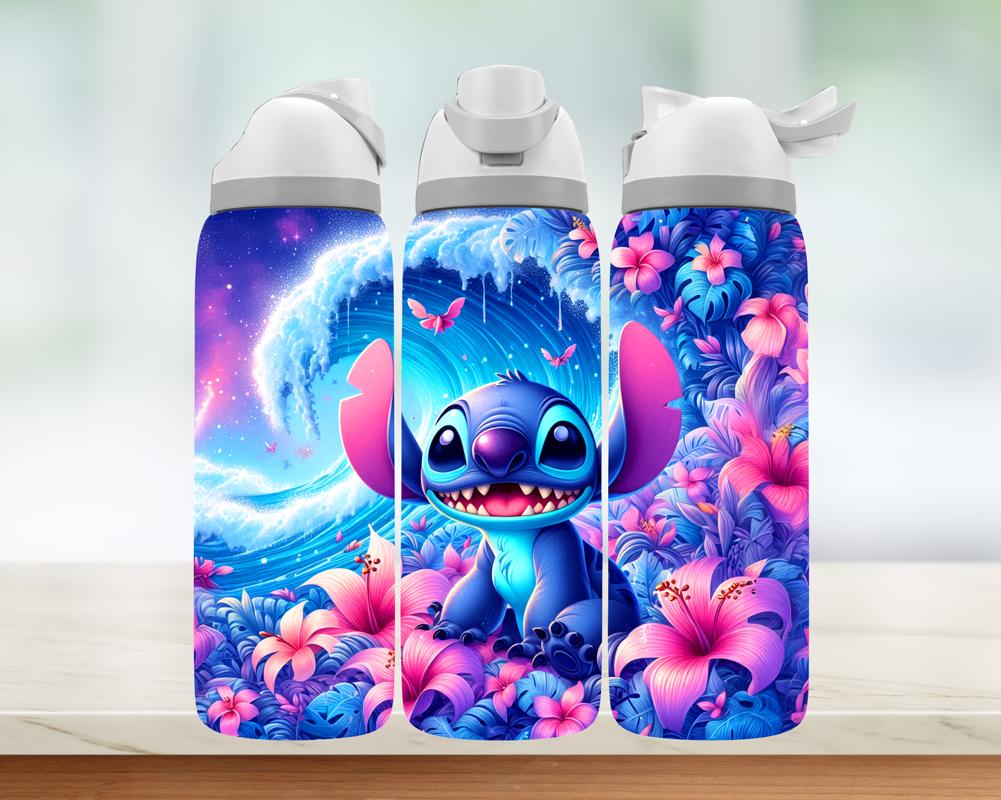 Bouteille style Owala - Alien vague