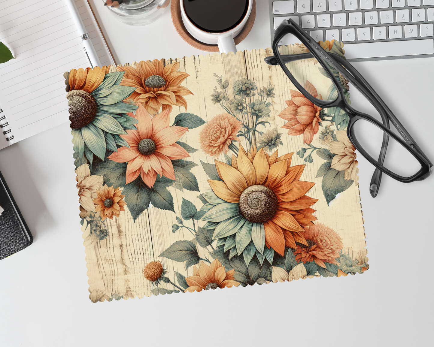 Linge lunette -  fleur
