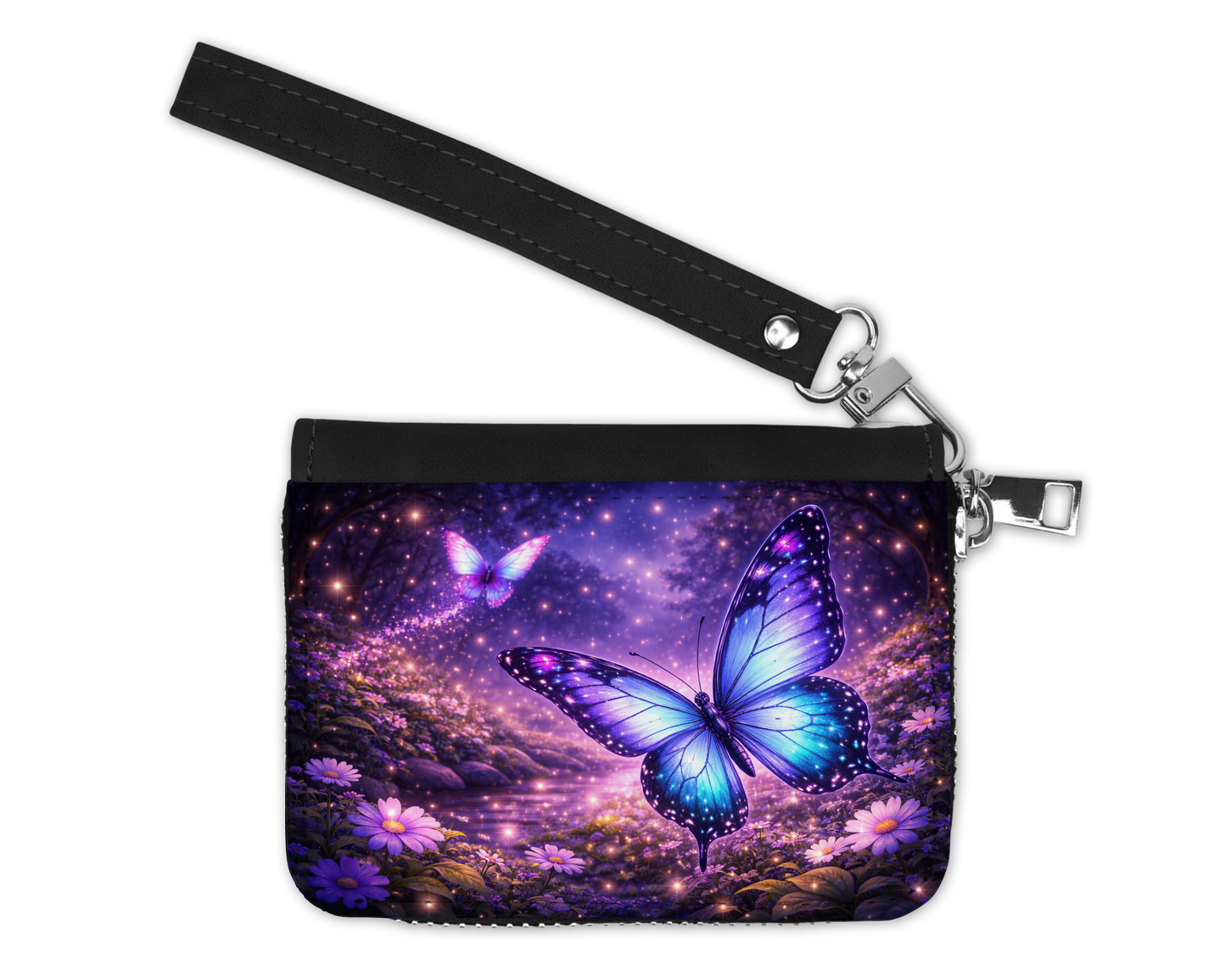 Petit Porte-Monnaie - Papillon mauve