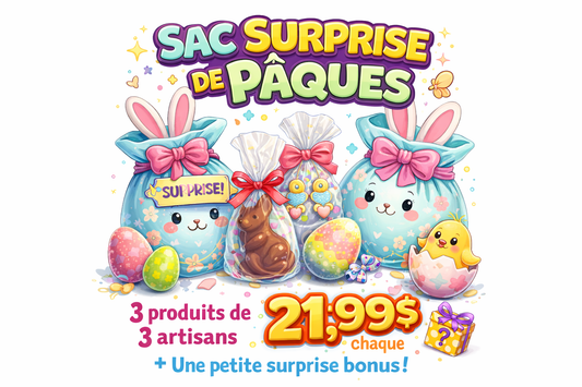 Sac surprises de Pâques collabo artisans ! 🐣