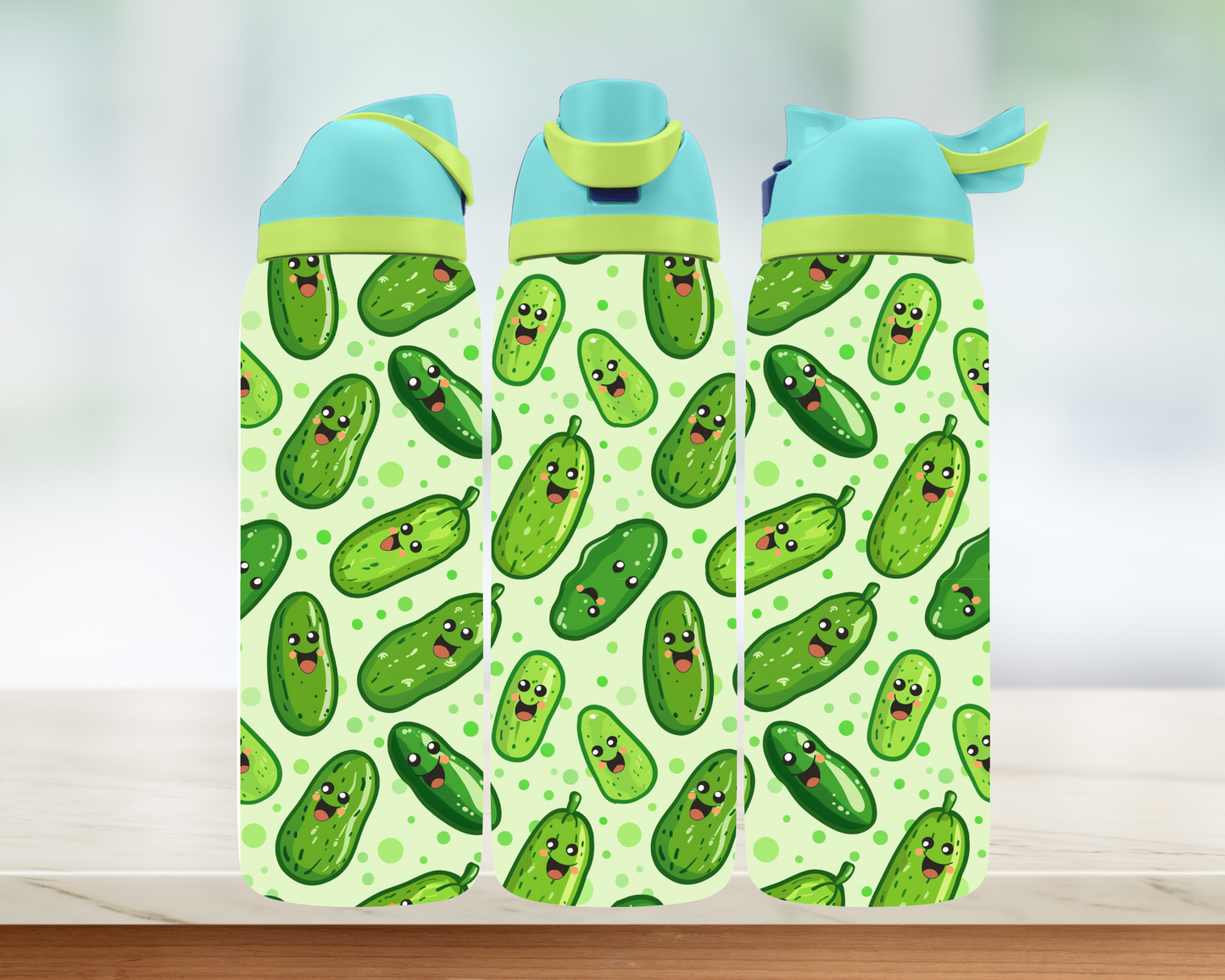Bouteille style Owala - Cornichon