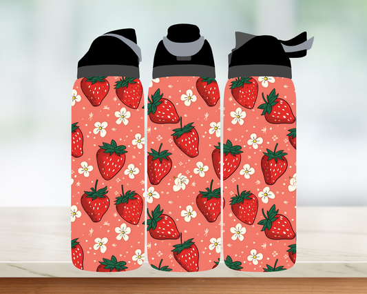 Bouteille style Owala - Fraises