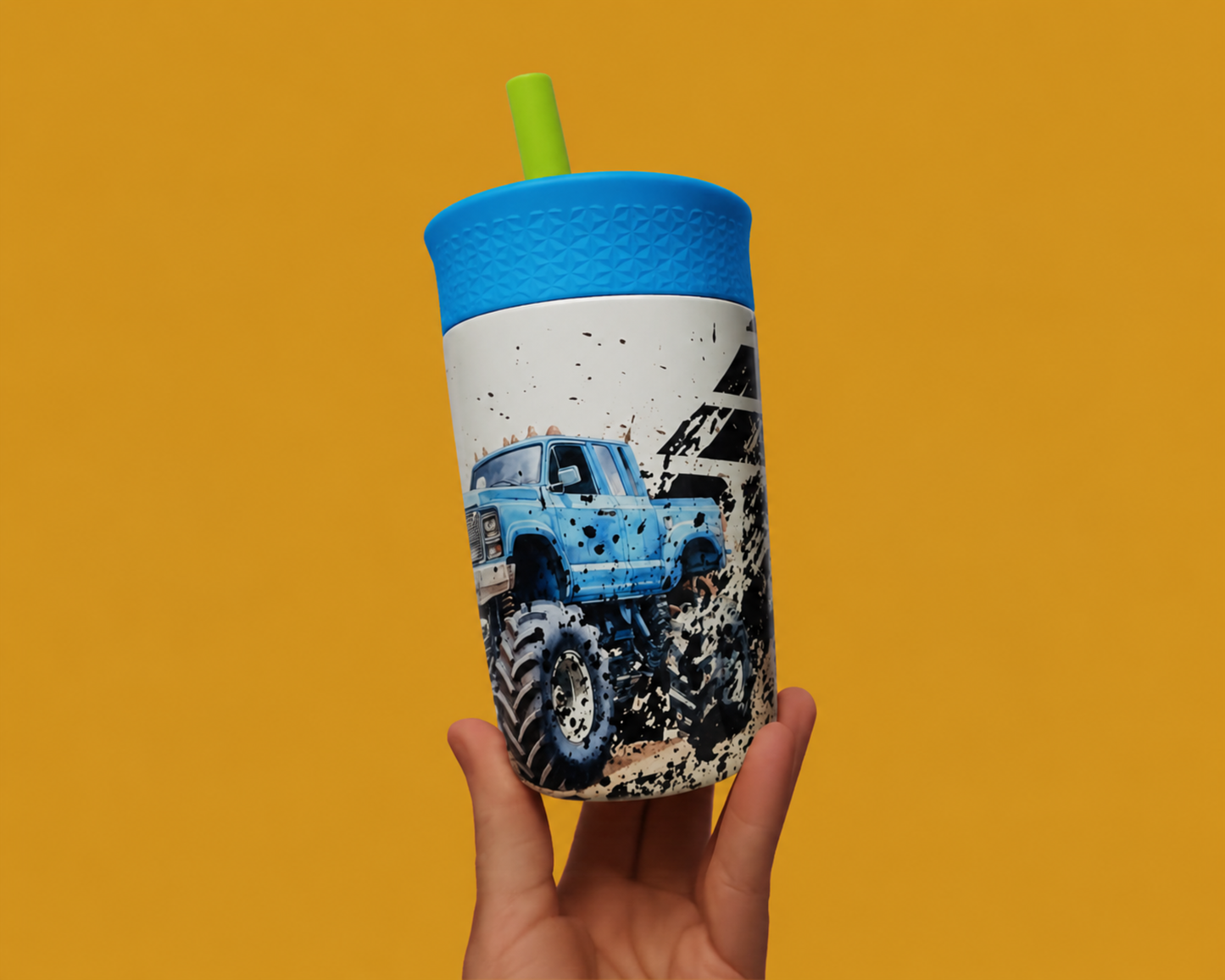 Verre Anti-Fuite - Camion bleu