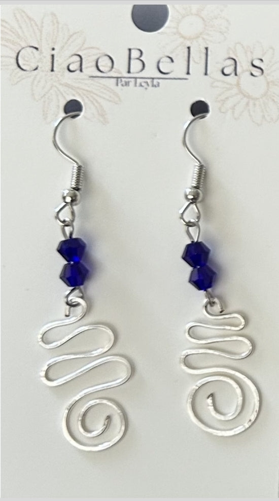 Boucles d'oreilles  - Kaya Bleu