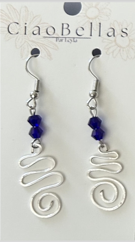 Boucles d'oreilles  - Kaya Bleu