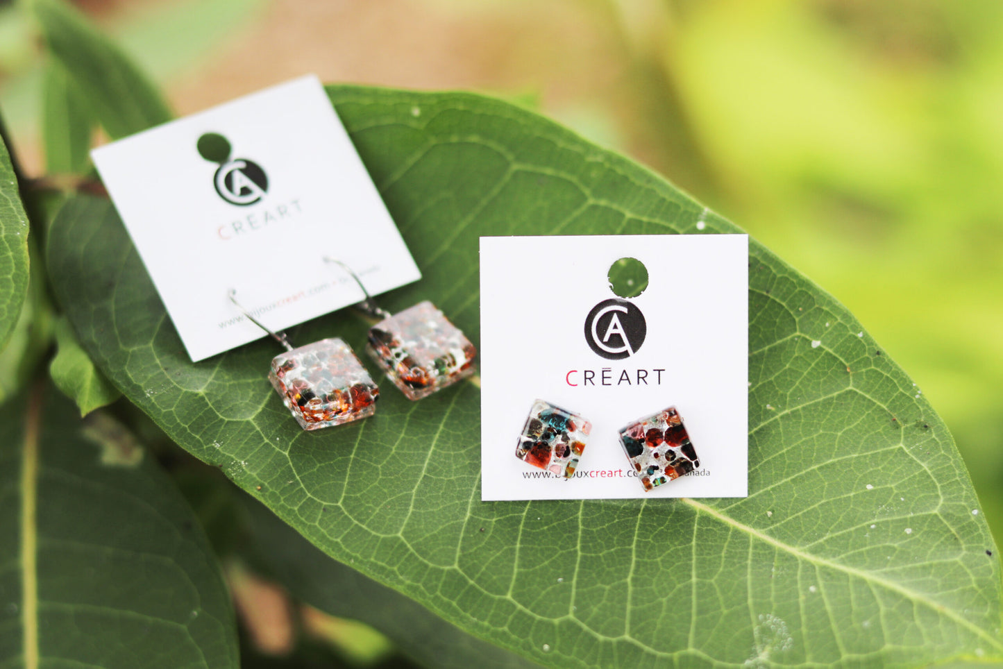 Boucles d'oreilles - Motifs suspendues