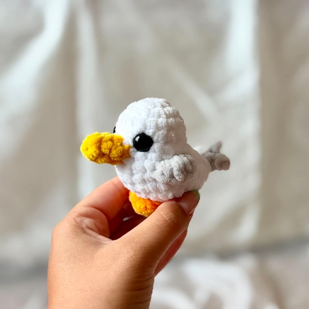 Mouette en tricot - Doux coton