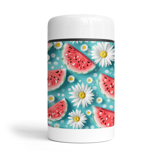 Thermos repas - melon fleurs