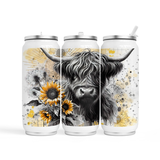 🥤 Can Cola 17 oz - Vache tournesol