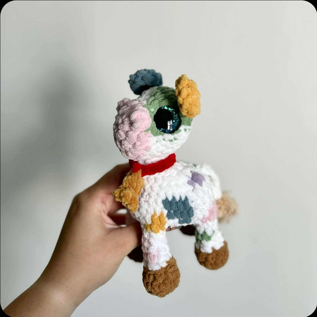 Vache en tricot