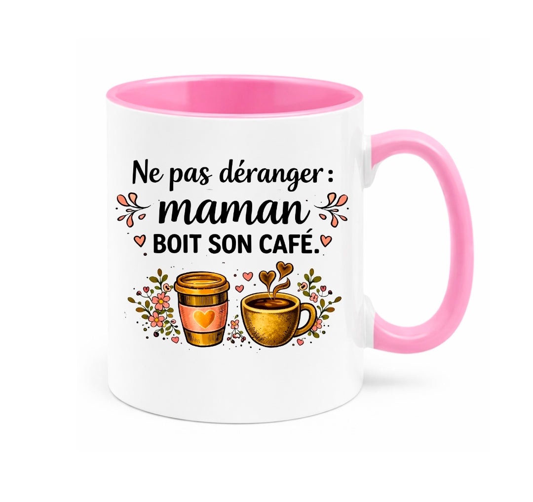 ☕ Tasse à café régulière - Ne pas déranger maman