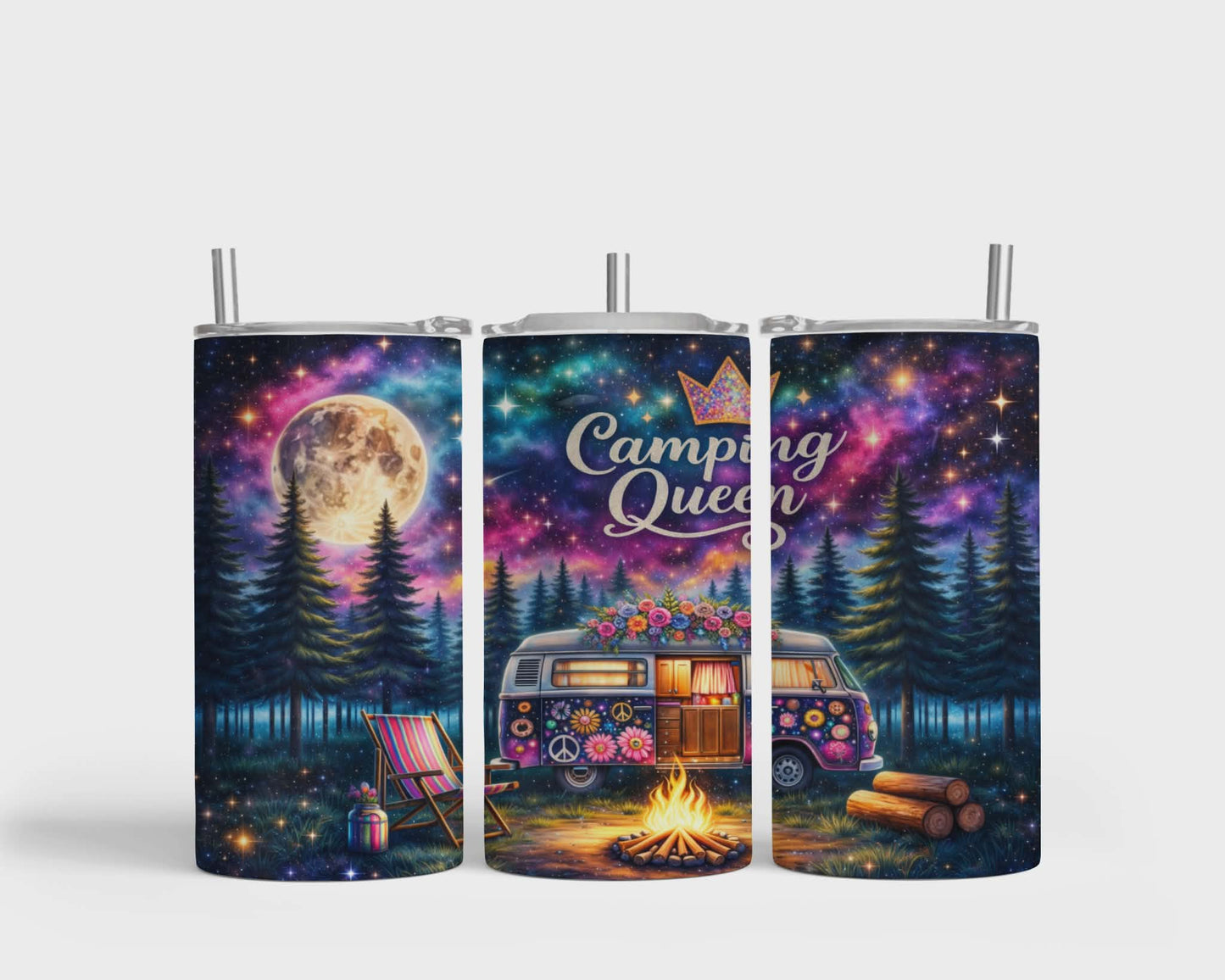 Tumbler isotherme 12 oz - Camping Queen
